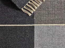 OUTLET - Wollteppich Kelim Mata, Kiesel/Natur, 200 x 300 cm