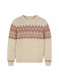 Pullover aus Alpakawolle, 14 natur melange, L