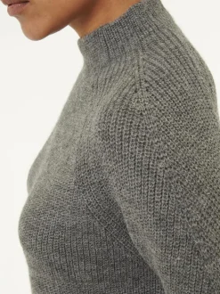 Pullover aus Alpakawolle, 02 anthrazit melange, S