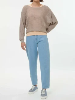 Pullover aus Alpakawolle, 73 camelie, S