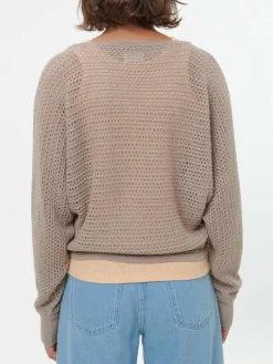 Pullover aus Alpakawolle, 73 camelie, S