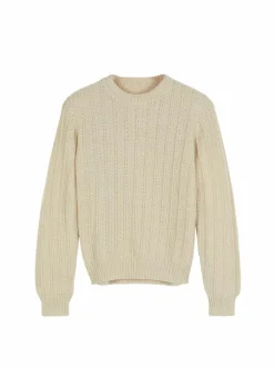 Pullover aus Alpakawolle, 12 offwhite, S