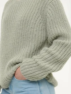 Pullover aus Alpakawolle, 45 salbei, S