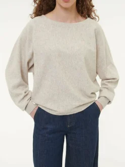 Pullover aus Bio-Baumwolle und Wolle, 44 sand melange, S, GOTS