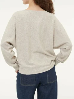 Pullover aus Bio-Baumwolle und Wolle, 44 sand melange, S, GOTS