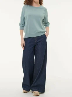 Pullover aus Bio-Baumwolle, 29 seegrün, S, GOTS