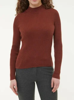 Pullover aus Bio-Baumwolle und Alpaka, 76 mahagoni, S, GOTS