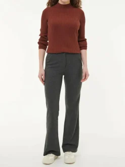 Pullover aus Bio-Baumwolle und Alpaka, 76 mahagoni, S, GOTS