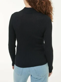 Pullover aus Bio-Baumwolle und Alpaka, 01 schwarz, S, GOTS