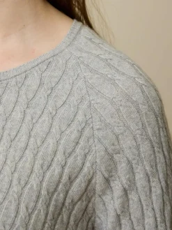 Pullover aus Bio-Baumwolle und Wolle, 04 grau melange, S, GOTS