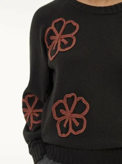 Pullover aus bio-Baumwolle und Wolle, 01 schwarz, S, GOTS