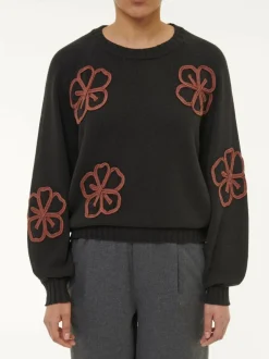 Pullover aus bio-Baumwolle und Wolle, 01 schwarz, S, GOTS