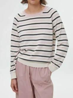 Pullover aus Bio-Baumwolle, 41 rose/multistreif, S, GOTS