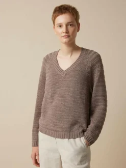 Pullover aus Bio-Baumwolle, 05 mauve, L, GOTS