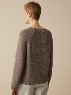 Pullover aus Bio-Baumwolle, 05 mauve, L, GOTS