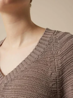 Pullover aus Bio-Baumwolle, 05 mauve, L, GOTS