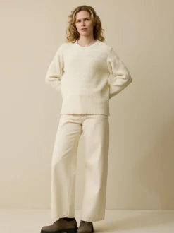 Pullover aus Bio-Baumwolle und Wolle, 13 natur, XL, GOTS