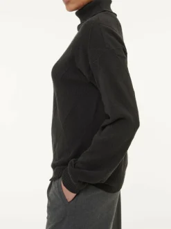 Pullover aus Bio-Baumwolle und Wolle, 01 schwarz, S, GOTS