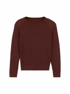 Pullover aus Bio-Baumwolle, 76 mahagoni, S, GOTS