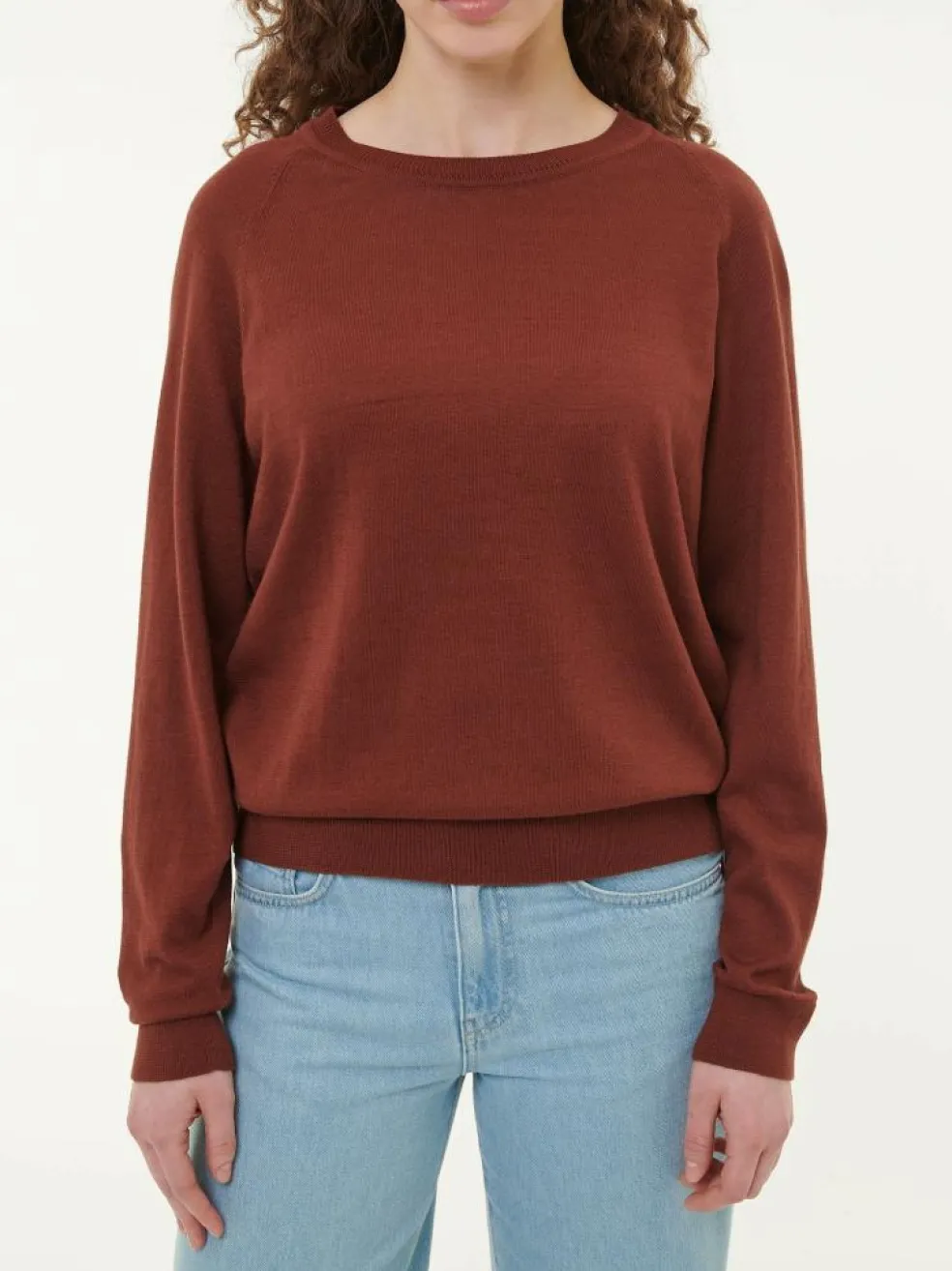 Pullover aus Bio-Baumwolle, 76 mahagoni, S, GOTS