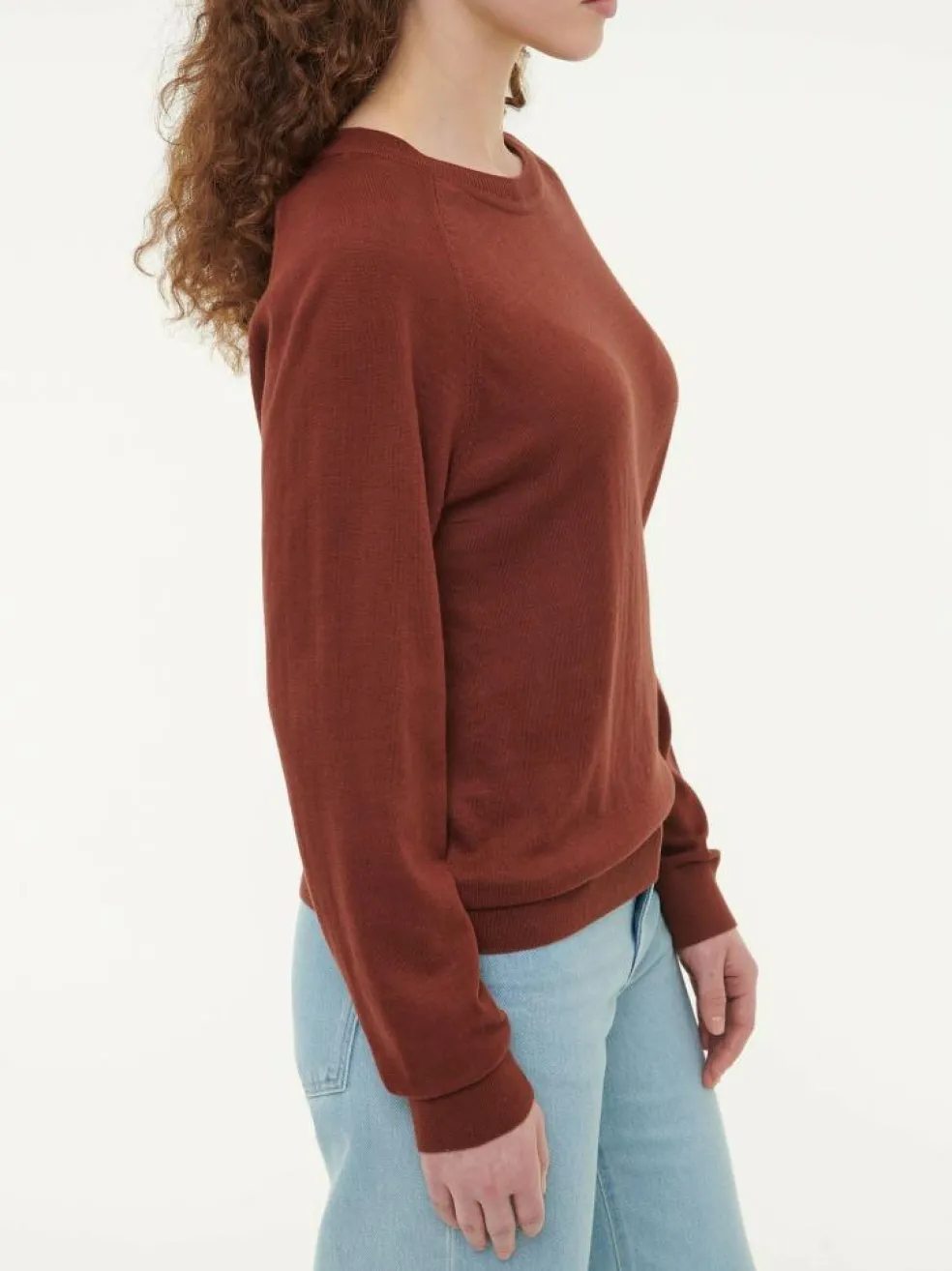 Pullover aus Bio-Baumwolle, 76 mahagoni, S, GOTS