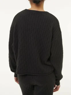 Pullover aus Bio-Baumwolle und Wolle, 01 schwarz, S, GOTS