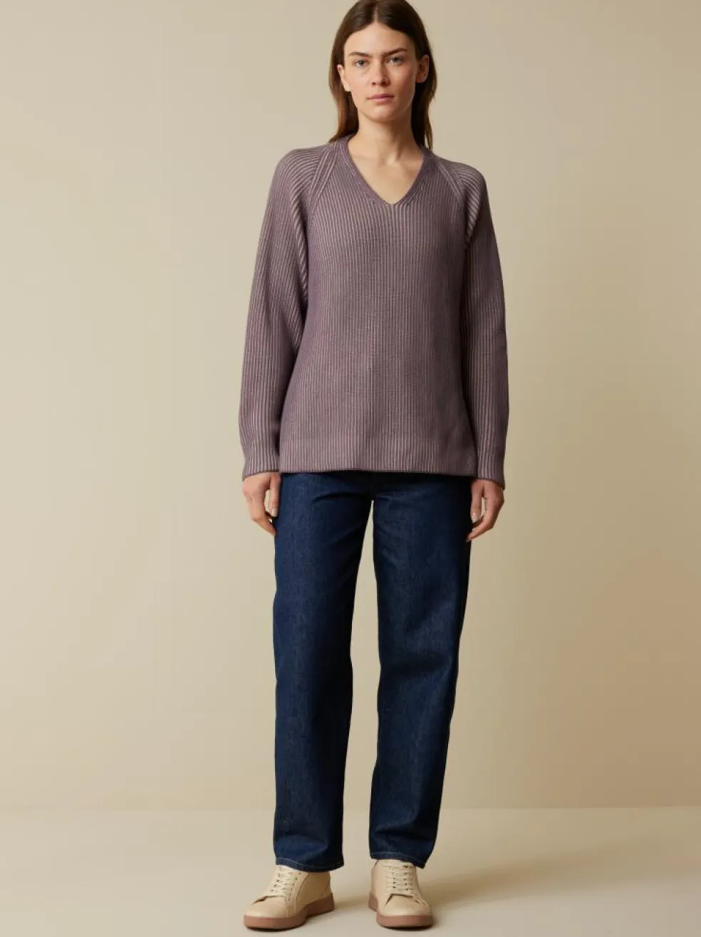 Pullover aus Bio-Baumwolle, 86 taube melange, M, GOTS