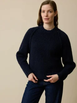 Pullover aus Bio-Wolle, 39 dunkelblau, S, GOTS