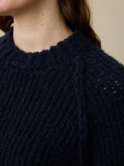 Pullover aus Bio-Wolle, 39 dunkelblau, S, GOTS