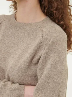 Pullover aus Yakhaar und Schafwolle, 66 yak mix natur/hasel, S