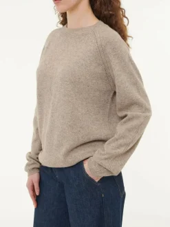 Pullover aus Yakhaar und Schafwolle, 66 yak mix natur/hasel, S