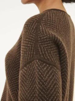 Pullover aus Yakwolle, 80 yak fischgrat, S