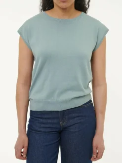 Pullunder aus Bio-Baumwolle, 29 seegrün, S, GOTS