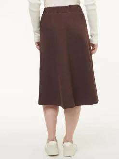 Rock aus Bio-Baumwolle, 95 kakao, 38, GOTS