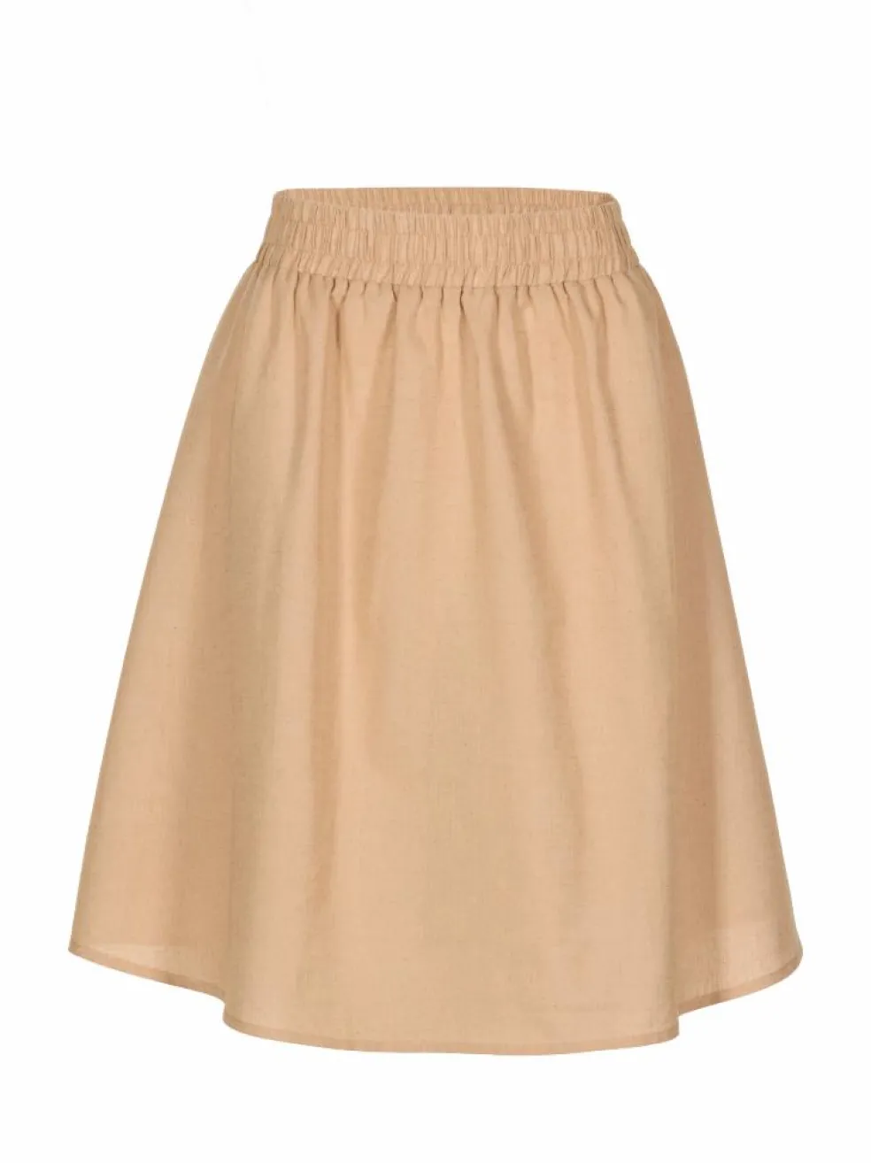 Rock aus Bio-Baumwolle und Leinen, 87 hafer, 38, GOTS