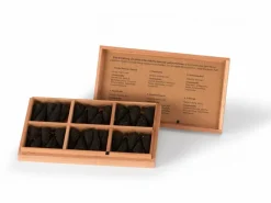 Räucherkegel Heilige Zeiten im Holzkistchen, 6 x 5 Räucherkegel