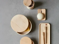 Runddose mit Deckel, Zirbe, 11,5 x 7 cm