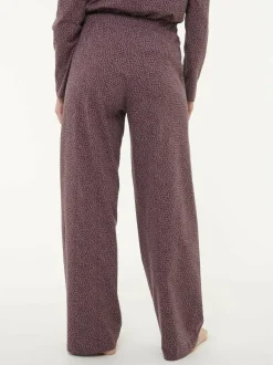 Schlafhose aus Bio-Baumwolle, 94 blätterdruck aubergine, M, GOTS