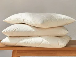 Schlafkissen Baumwolle kbA, Latexflocken, niedrig, 40 x 60 cm, GOTS, NATURTEXTIL BEST