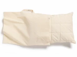 Schlafkissen Baumwolle kbA, Latexflocken, niedrig, 40 x 60 cm, GOTS, NATURTEXTIL BEST