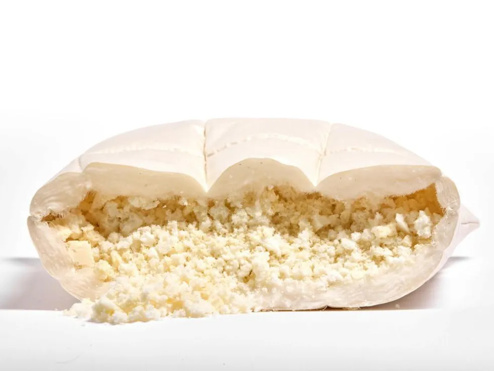 Schlafkissen Baumwolle/Latexflocken hoch, 40 x 80 cm