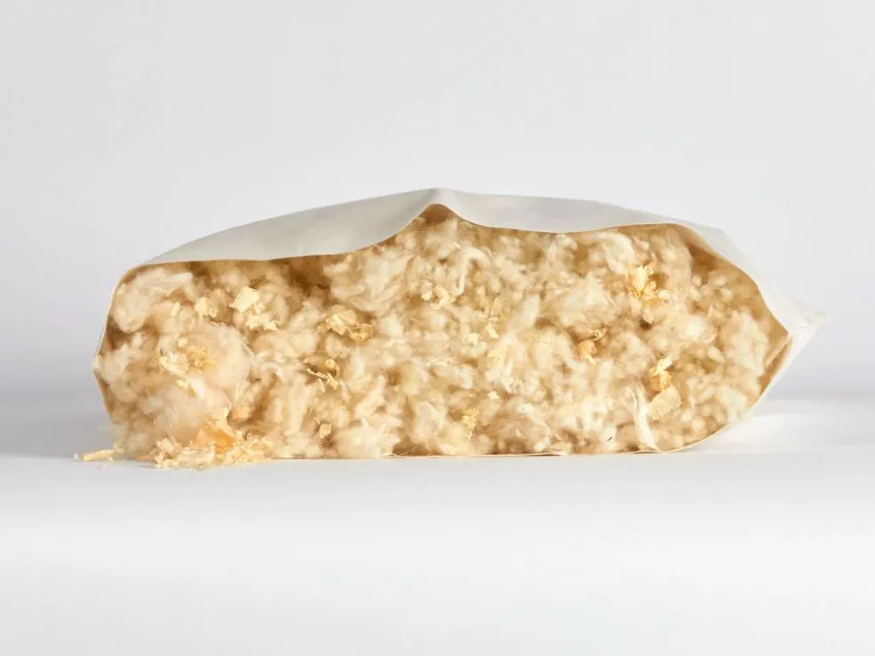 Schlafkissen Schafschurwolle/Zirbe Pur, Standard, 40 x 60 cm, GOTS