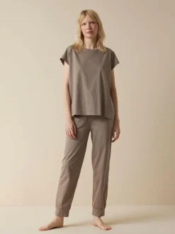 Schlafshirt aus Bio-Baumwolle, 95 kaffee melange, L, GOTS