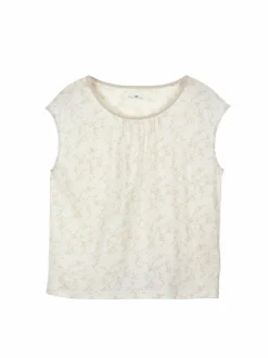 Schlafshirt aus Bio-Baumwolle, 97 druck blütenmuster rose, M, GOTS