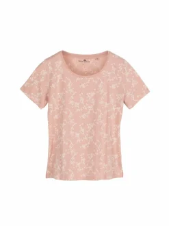 Schlafshirt aus Bio-Baumwolle, 97 druck blütenmuster rose, S, GOTS