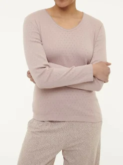 Schlafshirt aus Bio-Baumwolle, 87 mauve, S