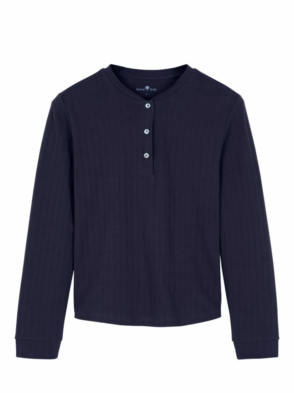 Schlafshirt aus Bio-Baumwolle, 38 navy, S, GOTS