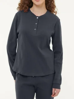 Schlafshirt aus Bio-Baumwolle, 38 navy, S, GOTS