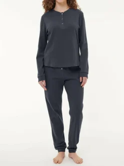 Schlafshirt aus Bio-Baumwolle, 38 navy, S, GOTS