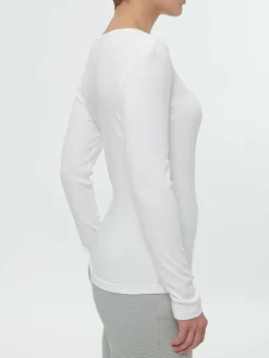 Schlafshirt aus Bio-Baumwolle, 11 weiss, S, GOTS